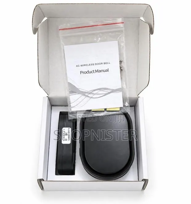 300M CACAZI Wireless Doorbell – AC Plug-in Chime With Push Button · Photo 3