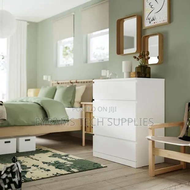 Ikea Malm Chest of 4 Drawers, White, 80 X 100 Cm · Photo 1
