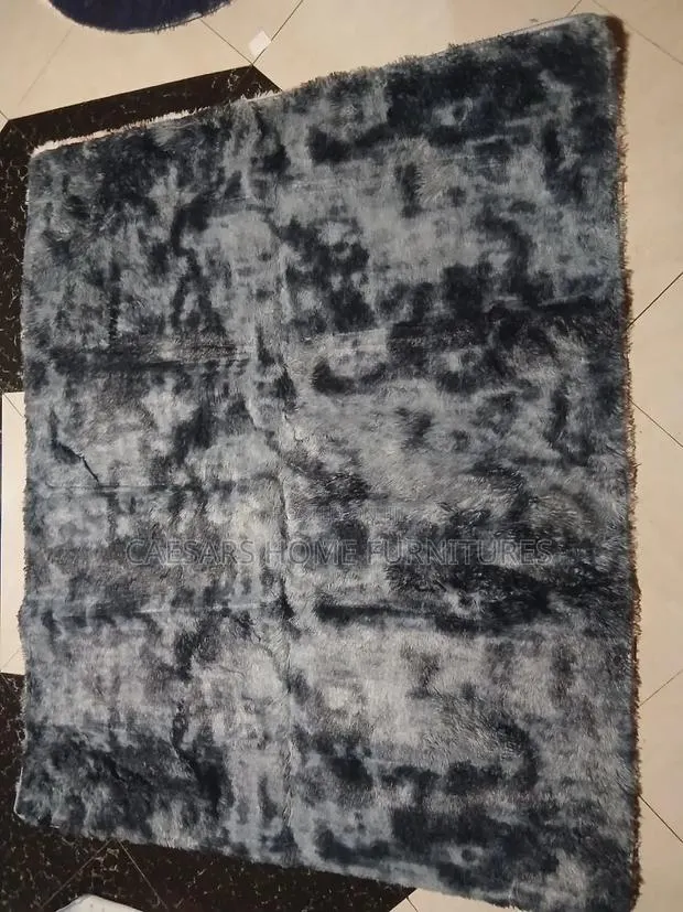 Luxury Grey & Black Shaggy Rug · Photo 1