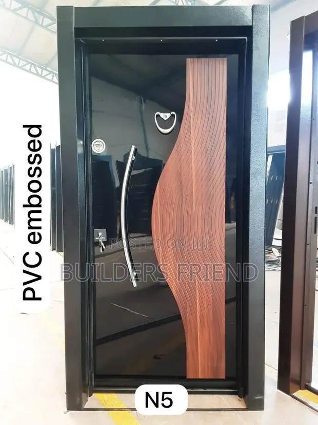 PVC Waterproof Entrance Heavy Single Security Door Set · Photo 1