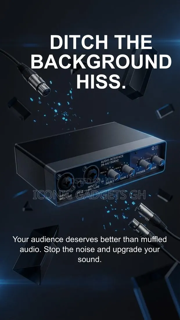 Q‐22 Professional Audio Interface – Dual Mic/Line Inputs · Photo 1