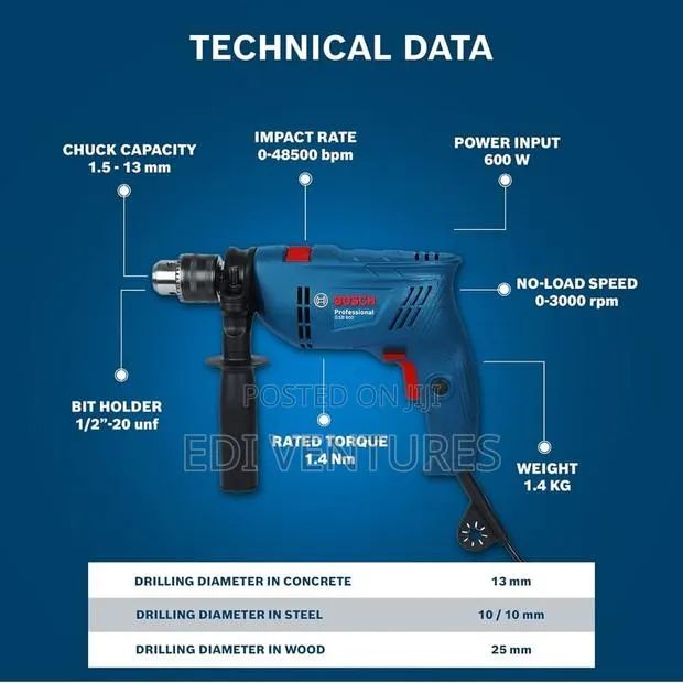 Bosch Professional Percussion Drill GSB 600 · Photo 1