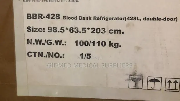 Blood Bank Fridge 428L Double Door · Photo 1
