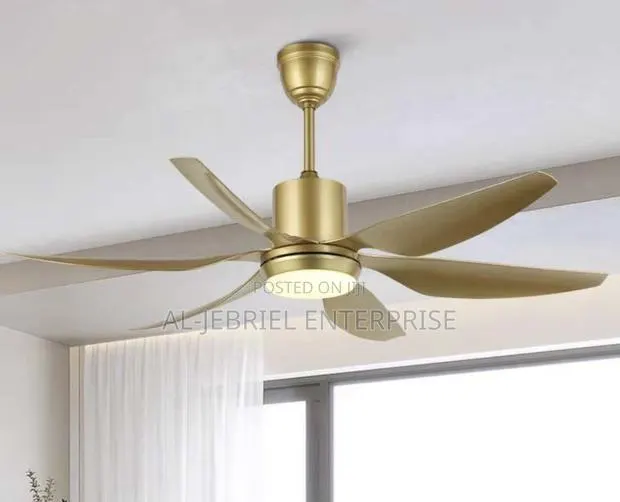 Long Blade Ceiling Fan 66” (Gold) · Photo 1