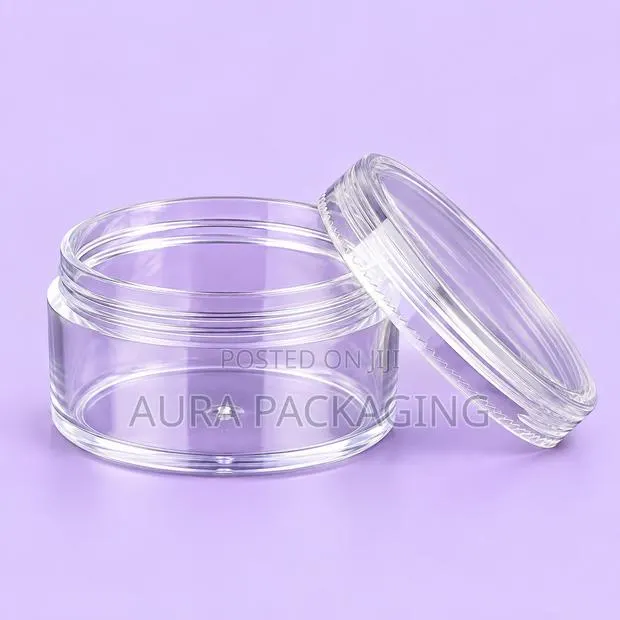 Lip Balm Jar 10ml Clear or With White or Black Cover · Photo 1