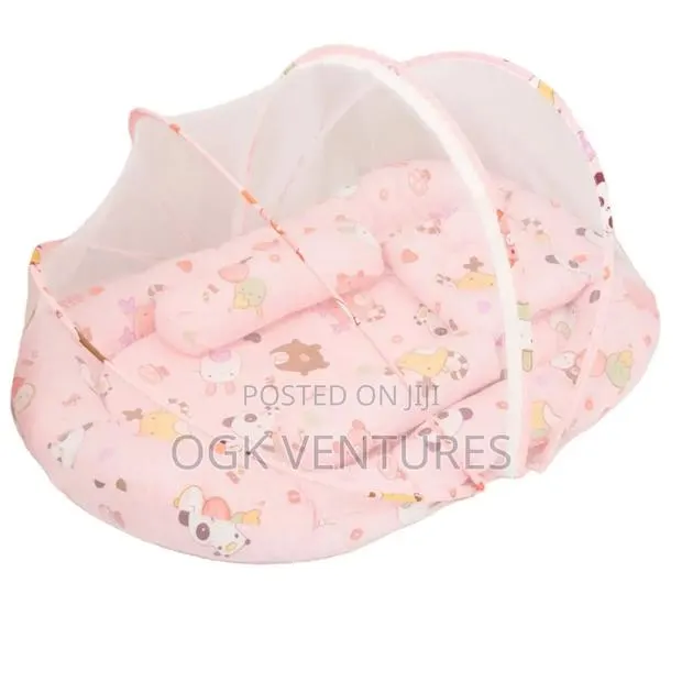 Foldable Baby Foam Bed With Net · Photo 1
