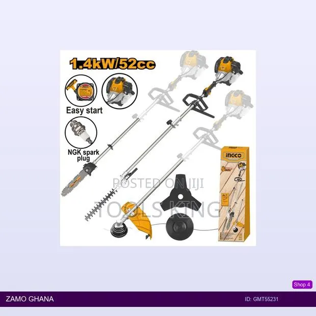 4in1 Gasoline Hedge Trimmer Multi - Gmt55231 · Photo 1