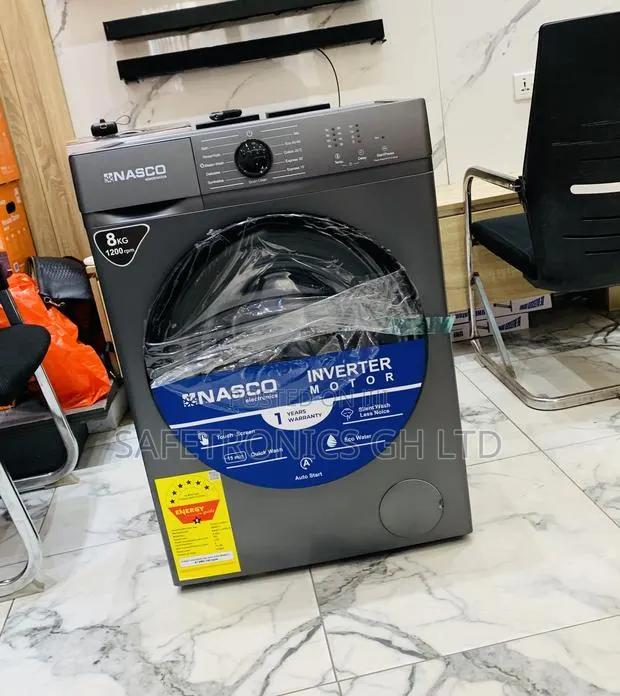 Energy Efficient Nasco Washing Machine 8kg Front Load Full Automatic · Photo 1