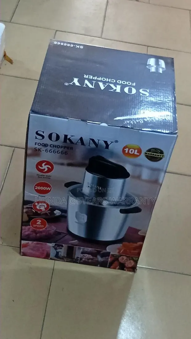 Durable Sokany Food Chopper – Ideal for Fufu, More · Photo 1