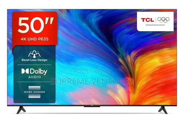 TCL 50" Uhd Smart Android Tv, Gaming Console · Photo 1