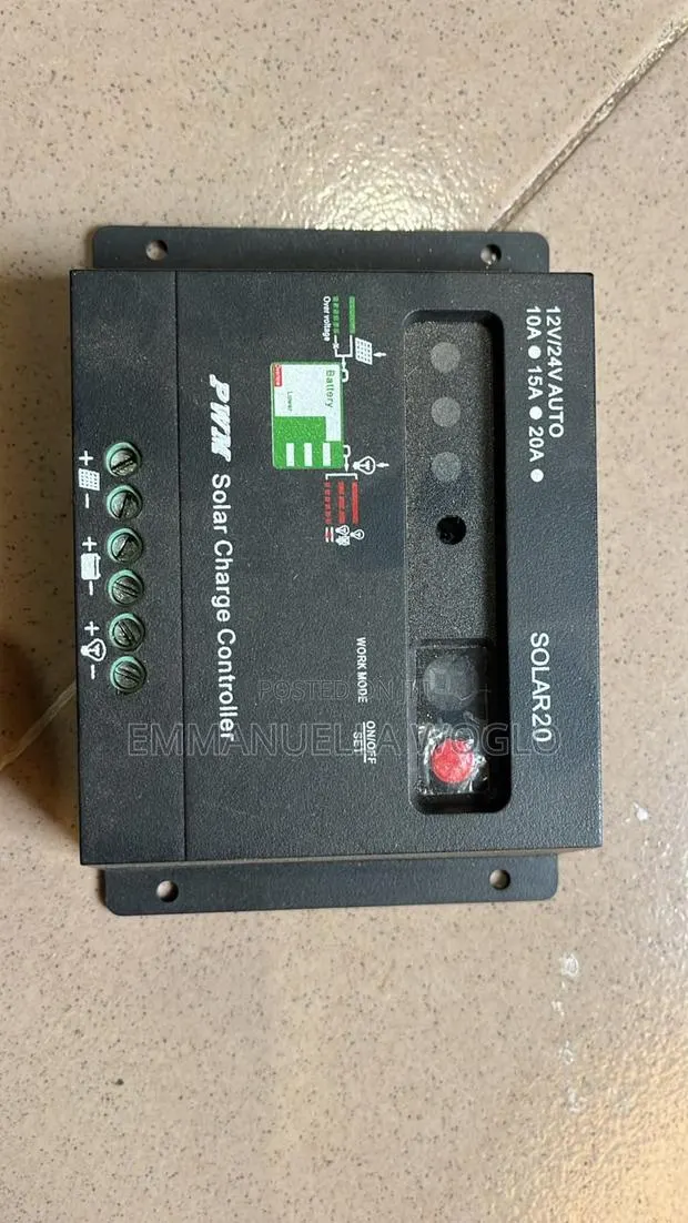P-Way SOLAR20 20A Solar Charge Controller 12v/24v – Working · Photo 1