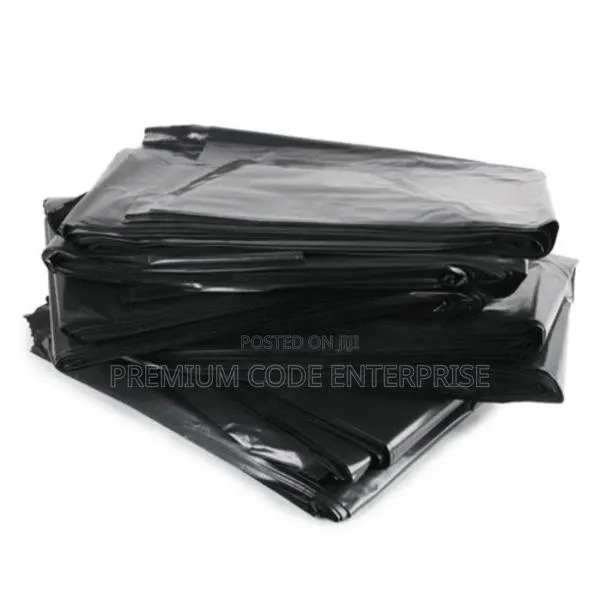 120 Liters Dustbin Liner-Black ( Large), 180 PCS/ Pack · Photo 1