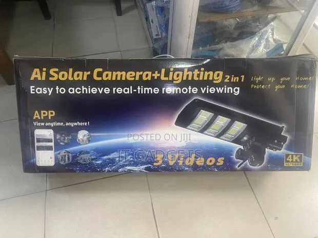 Ai Solar Camera + Light 2-in-1 SPM-XA 4K Wi-Fi – Brand New · Photo 1