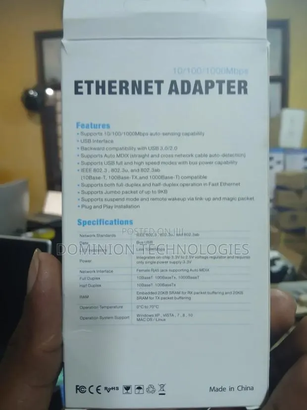 USB Ethernet Adapter · Photo 2