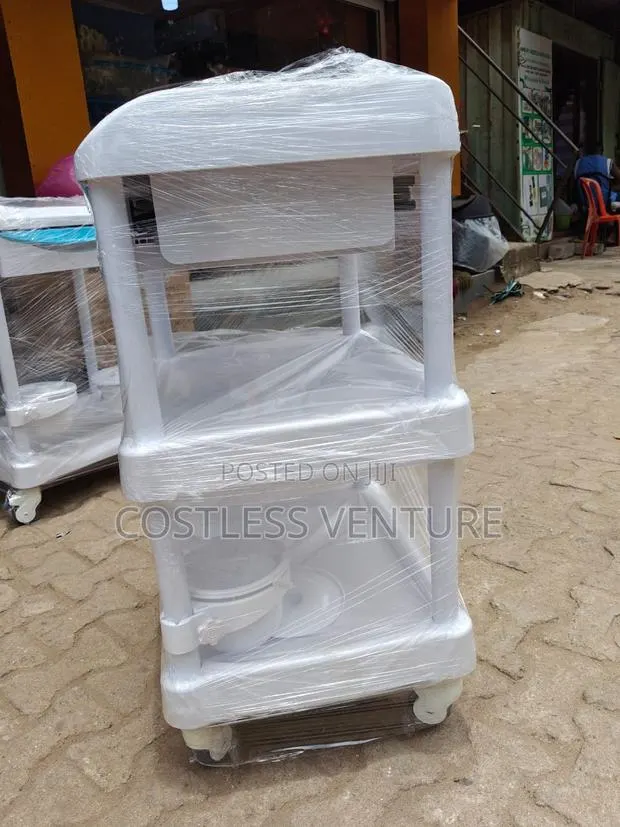 Ingot 3-Tier Treatment Cart With Drawer and 2 Bowls · Photo 2