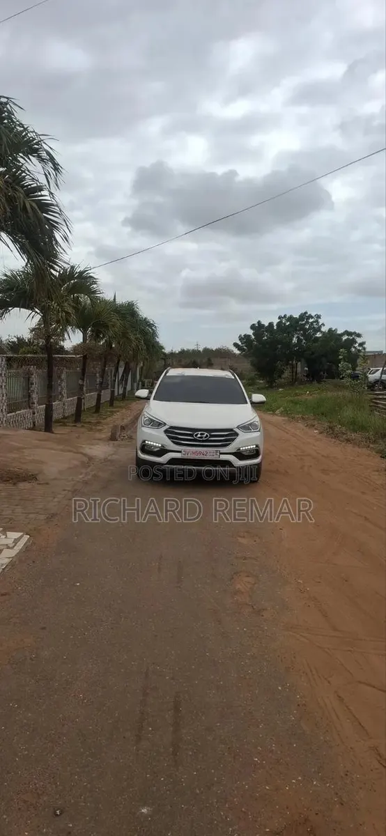 Hyundai Santa Fe 2016 White · Photo 1