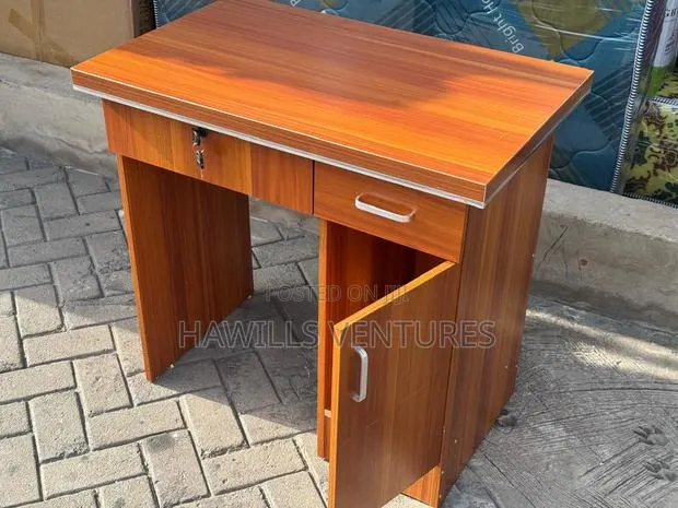Single-Pedestal Wood-Finish Compact Office/Study Desk(80*60cm) · Photo 1