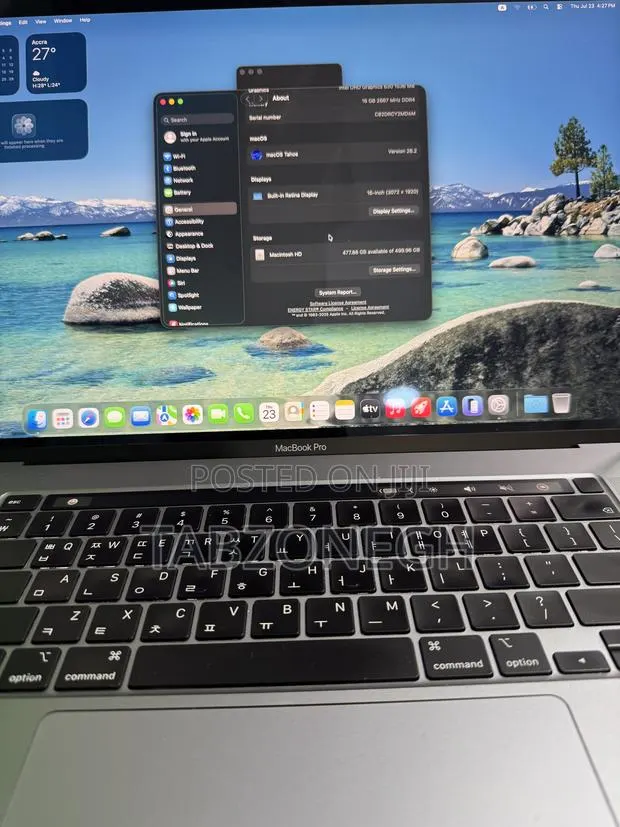 Laptop Apple MacBook Pro 2019 16GB Intel Core i7 SSD 512GB · Photo 1