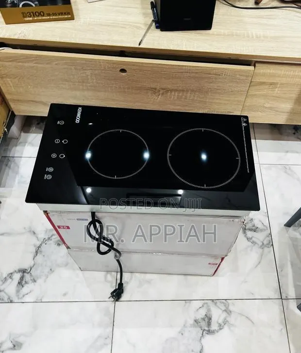 Ceramic Touch Screen Kenwood 2 Electric Hob(Black). · Photo 1