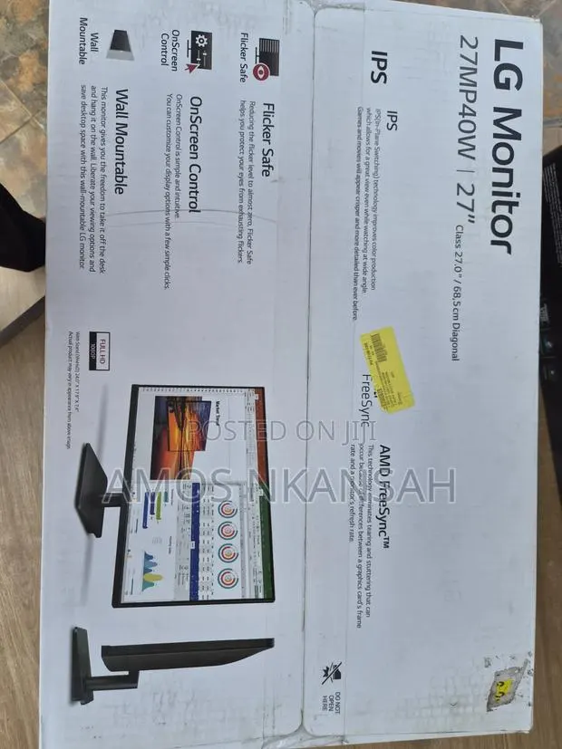 Lg 27mp40w 27" Ips Monitor | 75hz | 3-Side Borderless | Amd Freesync · Photo 1
