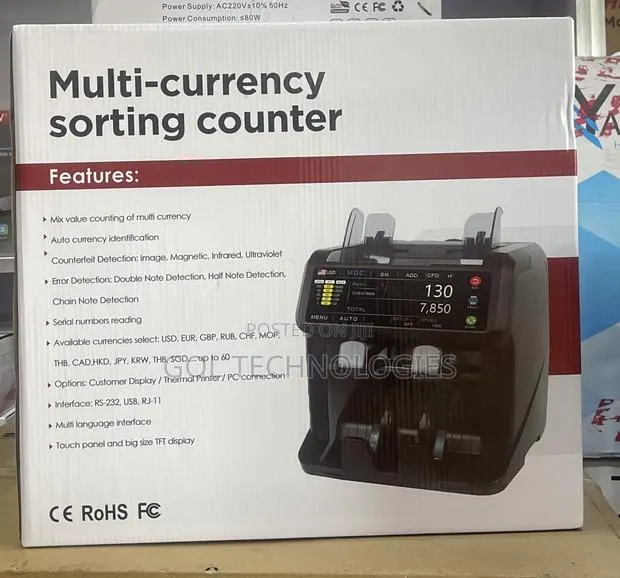 Bill Counter Multi-Currency Sorting Counter · Photo 1