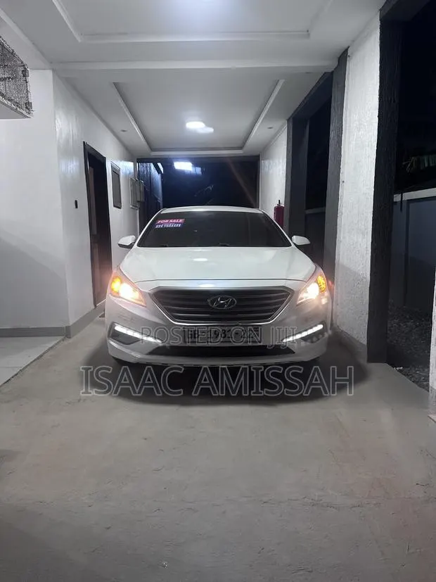 Hyundai Sonata 2015 White · Photo 1