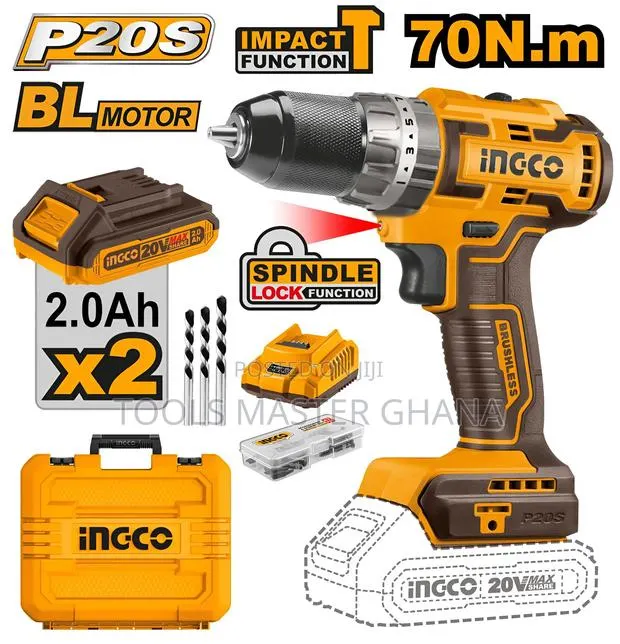 Brushless Cordless Impact Drill - Cidli20605 · Photo 1
