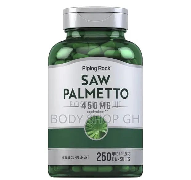 Saw Palmetto 450mg | 250 Capsules | Herb Extract Supplement Blend · Photo 1