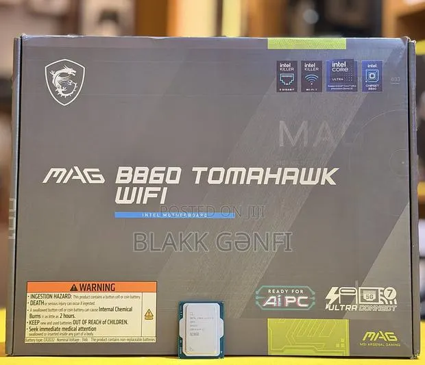 Ultra 9 285K & Msi B860 Tomahawk WiFi · Photo 1