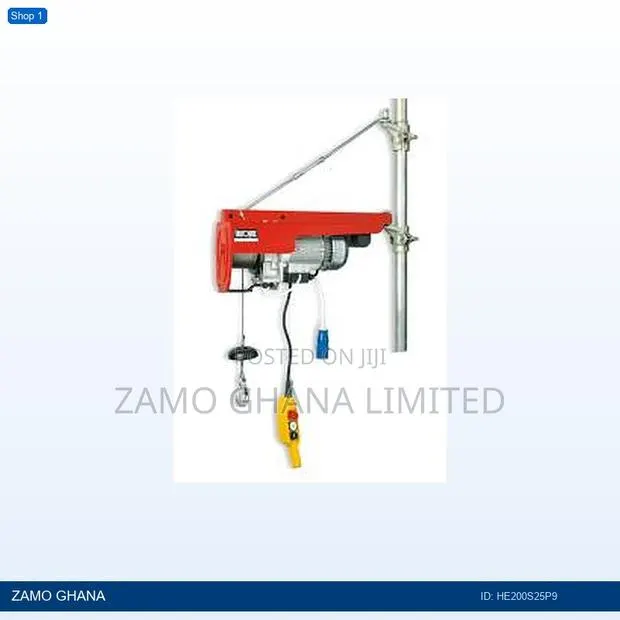 Tea Elevator Hoist He200aps (200kg - 1ph) +Acc - He200s25p9 · Photo 1