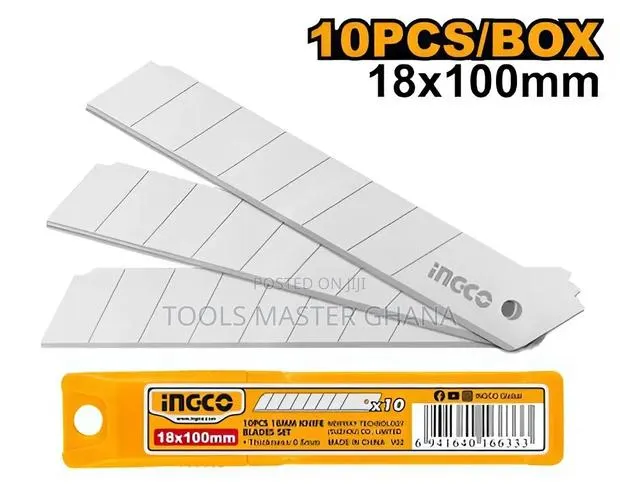 10 Pcs 18mm Knife Blades Set - Hknsb112 · Photo 1