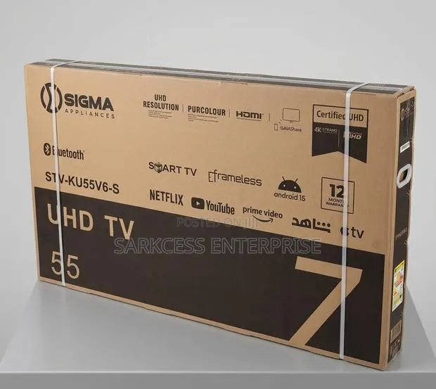 Sigma 55" UHD 4k Smart Led TV Sig-Ku55v6-S · Photo 1