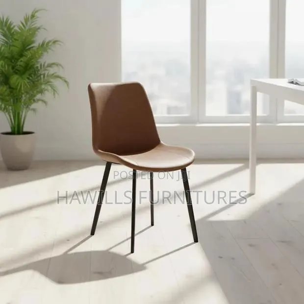 Modern Faux Leather Dining Chair · Photo 1