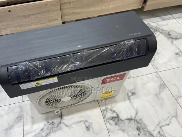 Unique TCL 1.5hp Inverter Dark Gray Wooden Finish Air Conditioner. · Photo 1