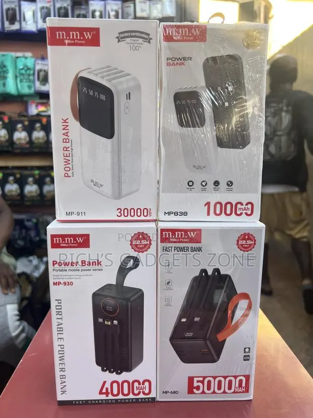 Original m.m.w Fast-Charging Power Banks (30,000mAh – 100,000mAh) · Photo 1