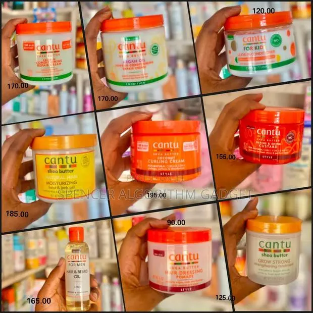 Cantu Hair Care-Leave in/Pomade/Custard/Curling CRM/Lock and Twist Gel · Photo 1