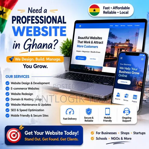 Urgent Website Development Web Design In Accra – Ready Today · Photo 1