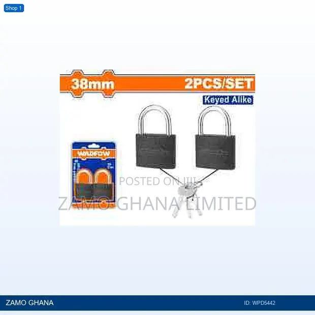2pcs Keyalike Iron Padlock - Wpd5442 · Photo 1