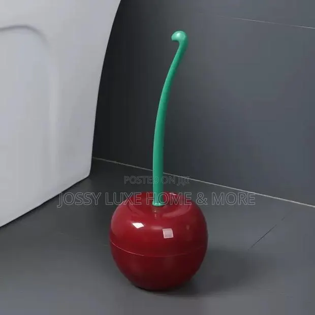 Cherry Shaped Toilet Brush Set · Photo 1