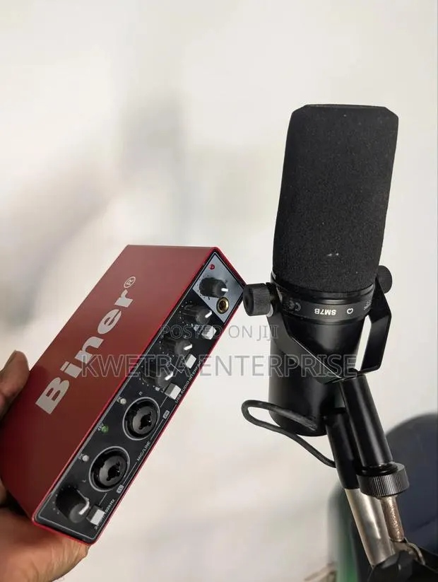 Biner Sound Card + Shure SM7B Mic · Photo 1