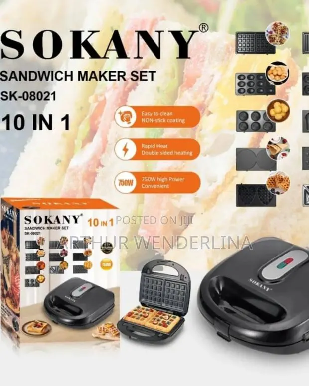 Sokany 10 in 1 Sandwich Maker · Photo 1