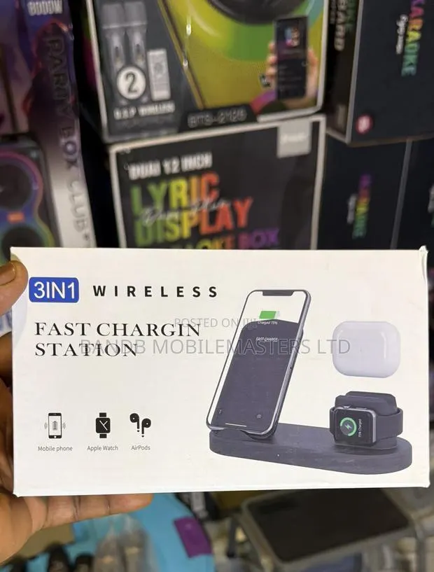 3-in-1 Wireless Fast Charging Station – Phone, Apple Watch AirPods · Photo 1
