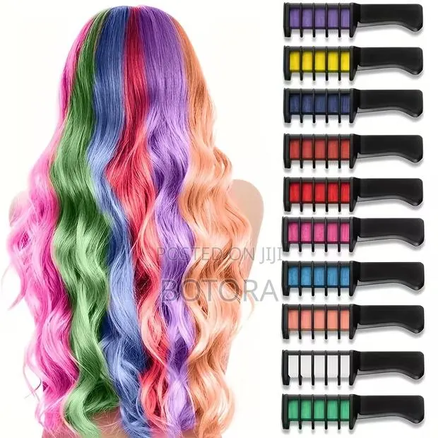 10-Color Hair Chalk Makeup Kit · Photo 1