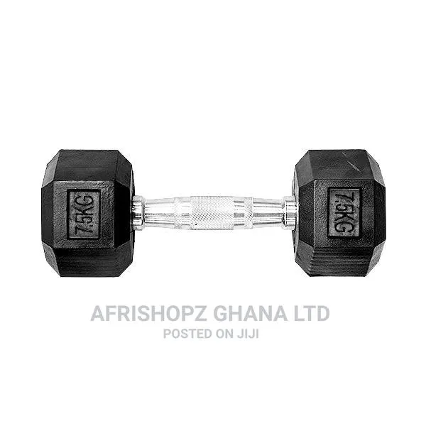 Hex Dumbbell 7.5kg Black · Photo 1