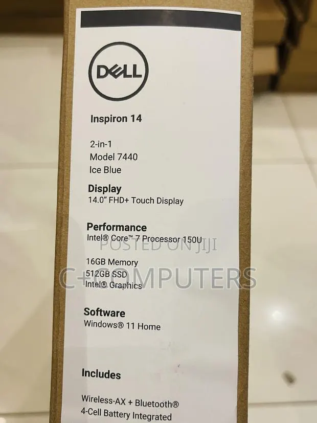 New Laptop Dell Inspiron 14 7440 2-in-1 16GB Intel Core 7 SSD 512GB · Photo 1