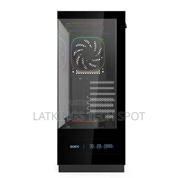 Soeyi Ch8n Case With 5 Argb Fans,Type C Digital Display · Photo 1