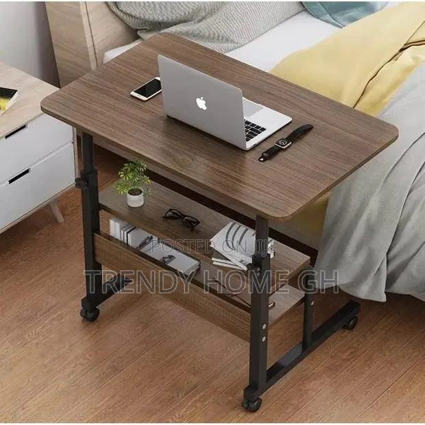 Strong Height Adjustable Movable Laptop Table With Wheels · Photo 1