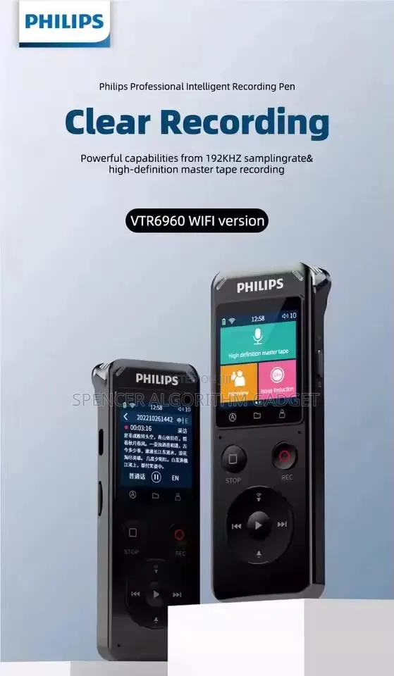 Philips VTR6960 100% Original Voice Recorder With Voice Transcription · Photo 1