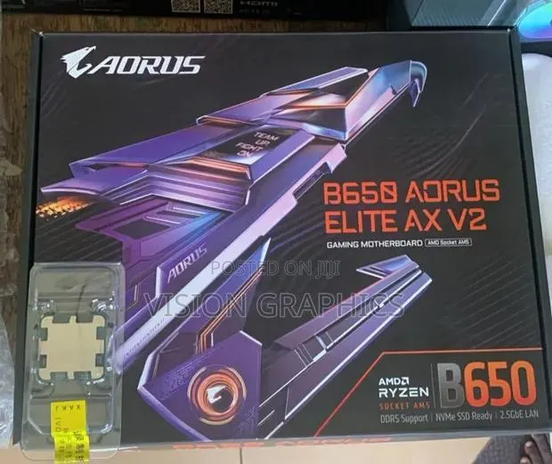Gigabyte B650 Aorus Elite AX V2 WiFi Motherboard With Ryzen 7 7800x3d · Photo 1