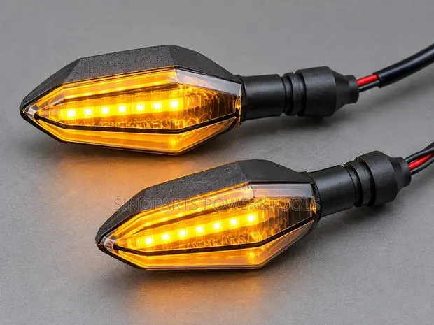 Motorcycle LED Turn Signal Lights 27 Modes Waterproof Indicator Pair · Photo 1